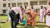 Planting a Rudraksha sapling in the courtyard arena of IIM Jammu (14th March 2026)